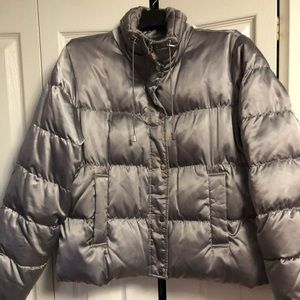 Anne Klein Puffer Jacket (Silver)
